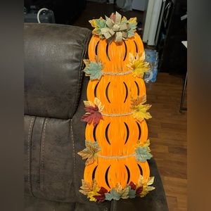 2 Hand painted fall decorations.